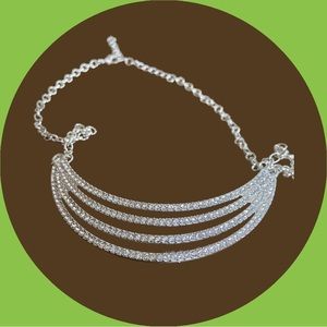 Swarovski Crystals three ring choker necklace new perfect gift for Christmas